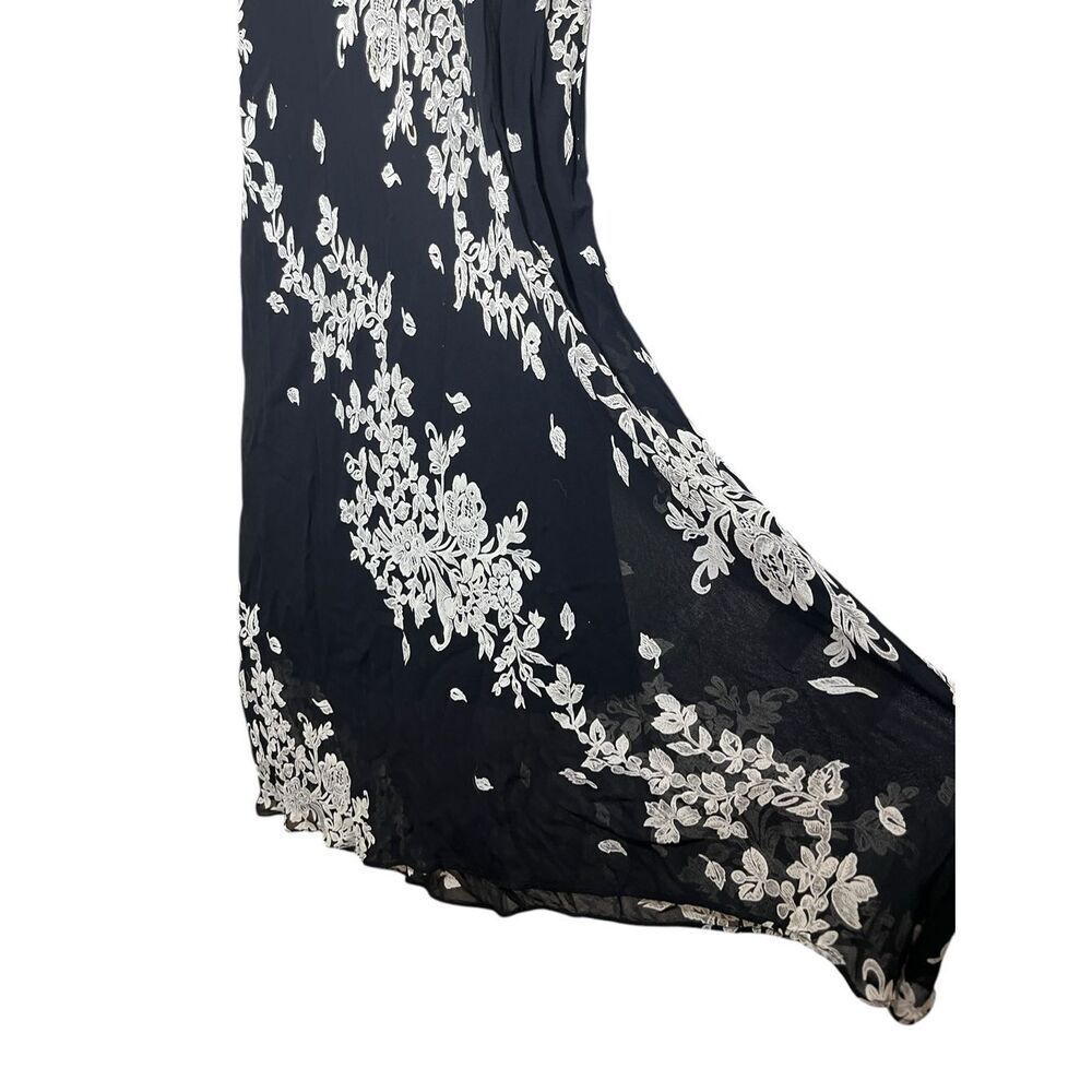 Paradise Plus Y2K‎ 90s Black Floral Print Midi Dress Size 3X - Picture 5 of 10